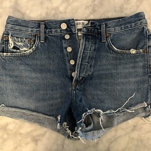 Agolde Parker Vintage Cut Off Denim Shorts